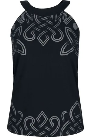 EMP Mouwloos shirt met noordse ornamenten Vrouwen - L
