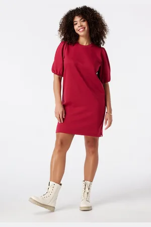 MS Mode Jurk Jurk met korte pofmouwen