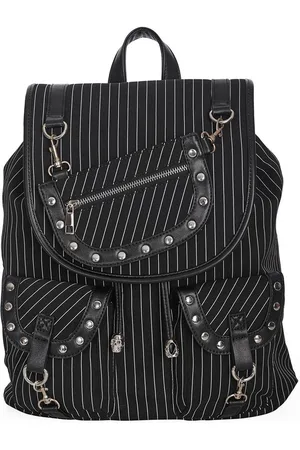 Banned Retro Black Core Pinstripe Rugtas