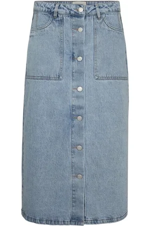 Freequent Medea Skirt Light Blue Denim