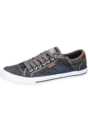 Dockers Sneaker Low Sneakers grijs-blauw EU40 Katoen Heren - Basics, Rock wear, Street wear