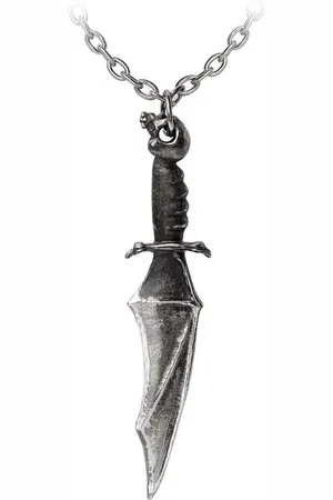 Alchemy Vampyre Knife Ketting - Zilverkleurig