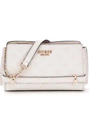 Guess Handtas Schoudertas Zarela Mini Top Zip Crossbody Crème