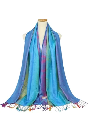 Merkloos DEETJE – Dames Sjaal - Zomersjaal - Voorjaarssjaal- Modesjaal - Jacquard Sjaal - Dunne Sjaal - All Season - Omslagdoek - Shawl - - 180*70 cm