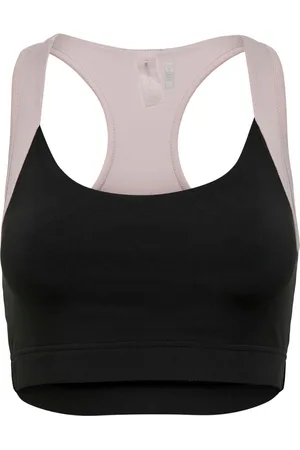 ONLY ONPEMELDA SPORTS BRA - DAMES - ZWART/ZACHT ROZE