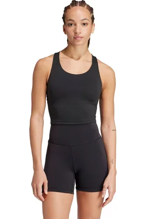 adidas Performance All Me Medium-Support Long Line Beha Tanktop - Dames - - XL A-B