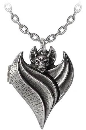 Alchemy Darken Heart Locket Ketting - Zilverkleurig