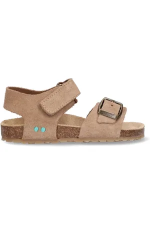 Bunnies JR 225416-408 Jongens Platte Sandalen - - Imitatieleer - Klittenband