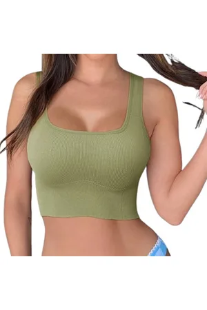 Merkloos Anti zweet sport beha - Ademend - Sexy - Push up - Naadloos - Crop top