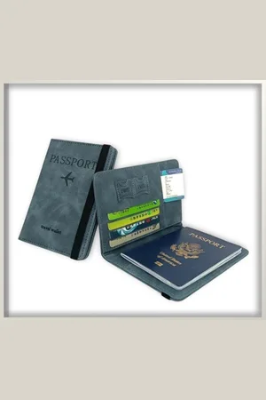 Merkloos DEETJE ??? Paspoort Hoesje ??? Paspoorthouder ??? Paspoort Cover ??? Travel Wallet ??? RFID ??? Paspoortbeschermhoes ??? Passport cover ??? Reisportemonnee ???