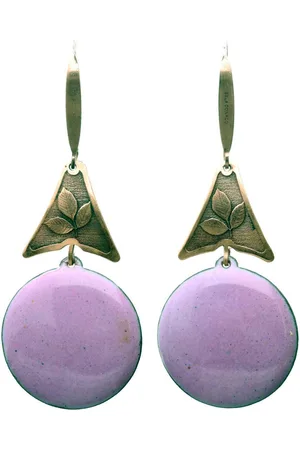 Bela Donaco Oorbellen Enamel – Glas Emaille – Bohemian – – Koper