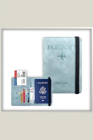 Merkloos DEETJE ??? Paspoort Hoesje ??? Paspoorthouder ??? Paspoort Cover ??? Travel Wallet ??? RFID ??? Paspoortbeschermhoes ??? Passport cover ??? Reisportemonnee ???