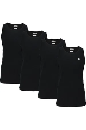Donnay 4-Pack - Muscle shirt (James) - Tanktop - Heren - Black (020) - maat L