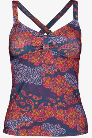 Osaga Voorgevormde dames tankini print blauw