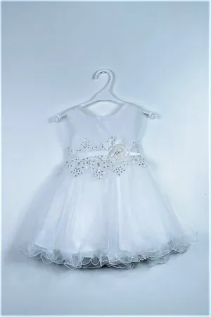 Merkloos Prinsessen/doop/communie/feestkleedje voor meisjes - - 4 jaar