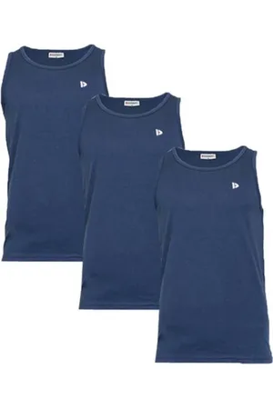 Donnay 3-Pack - Muscle shirt (James) - Tanktop - Heren - Navy (010) - maat L