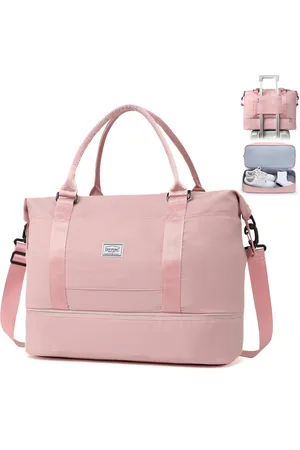 TAN.TOMI Reistas - Sporttas voor dames en heren - 46x23x32 cm -Met Smart -Sleeve voor op een Koffer - Handbagage Tas - Met Schoenenvak en Afneembare Schouderband