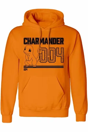 Pokemon Uniseks Hoodie XXL Charmander Line Art | hoodie heren | hoodie dames | Pokemon trui XXL | Pokemon kleding volwassenen | Pokemon hoodie