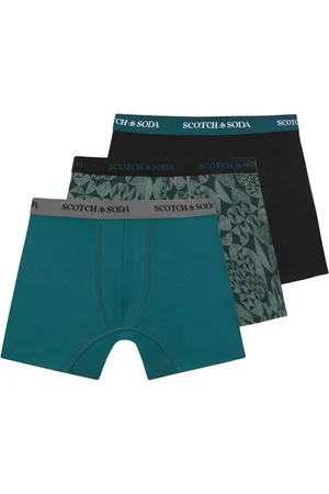 Scotch&Soda Boxershorts Heren- 3-pack - , Blauw, Zwart