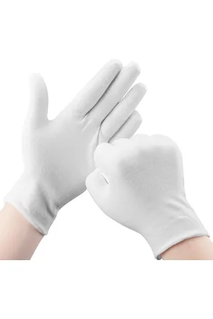Merkloos 15 Paar Witte Katoenen Handschoenen - Witte Stretchstof Handschoenen - Katoenen Handschoenen - 100% Katoen - voor Mannen en Vrouwen
