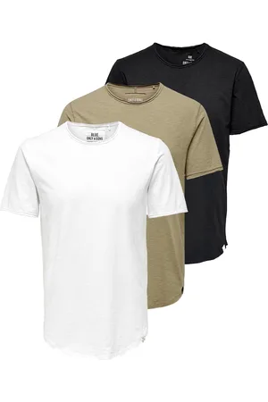 Only & Sons Heren t-shirt 3 pack ONSBENNE