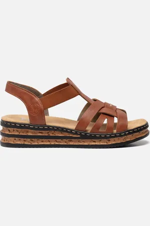 Rieker Sandalen cognac Imitatieleer - Dames