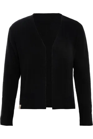 Knit Factory Ella Gebreid Vest - Gebreide dames cardigan - Dames zomervest - Kort vest op heuphoogte - Damesvest gemaakt uit 50% katoen en 50% acryl - - 40/42