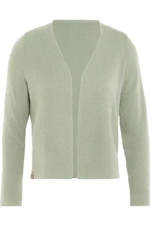 Knit Factory Ella Gebreid Vest - Gebreide dames cardigan - Dames zomervest - Kort vest op heuphoogte - Damesvest gemaakt uit 50% katoen en 50% acryl - - 40/42