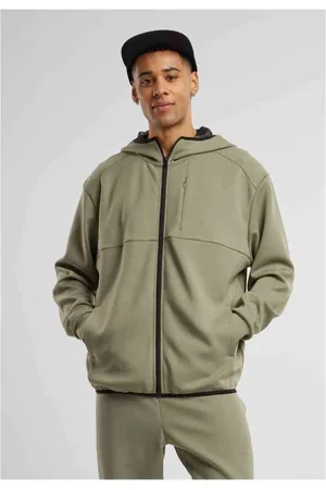 Urban classics Scuba Zip Pocket Vest met capuchon - 5XL