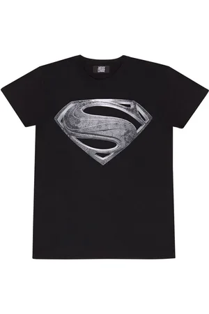 Superman Justice League - Black Logo T-shirt M Heren