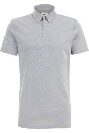 WE Fashion Heren polo met structuur