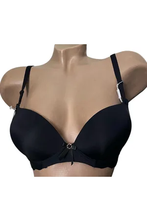 Merkloos Dames Beha push up - T-shirt bh - gladde bh - 85B zwart