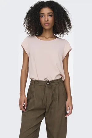 ONLY ONLVIC S/S SOLID TOP NOOS WVN - Dames - Blouses