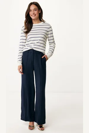 Mexx Sweater Gestreept Off White Dames
