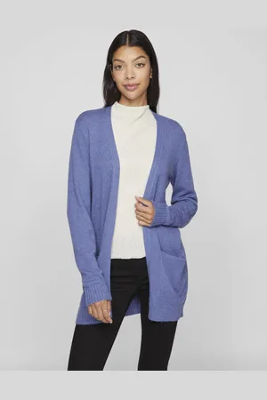 VILA Vest Viril Open L/s Knit Cardigan - Noos 14044041 Bijou Blue Dames