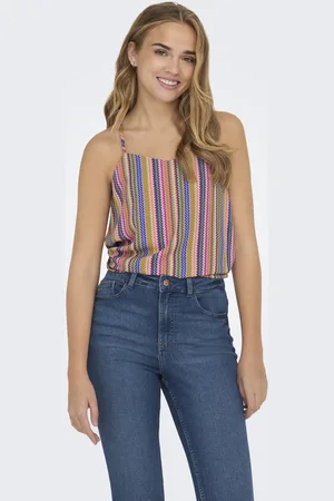 ONLY ONLALMA LIFE POLY CYRUS SINGLET AOP - Dames - Blouses