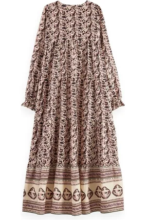 Scotch&Soda Maxi dress with flounces Dames Jurk