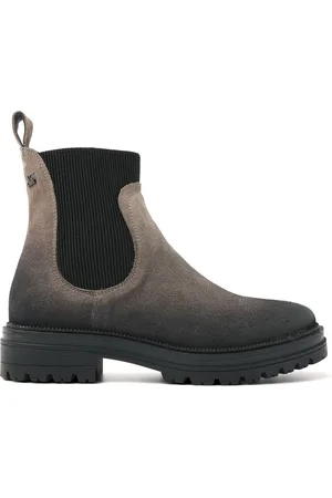 Lazamani Beau Dames Chelsea Boots Suede Fango