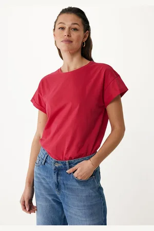 Mexx T-shirt Fay Relaxed Fit Deep Pink Dames