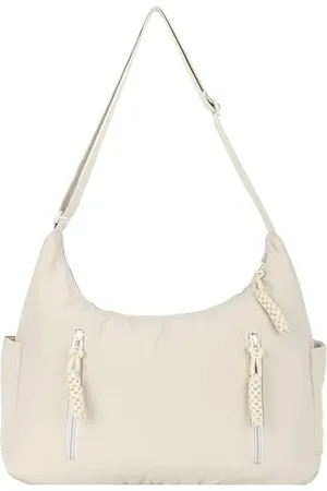 Merkloos S&Dshopline® Hobo Schoudertas voor dames, grote capaciteit, nylon, katoen, gevoerde casual boodschappentas, lichte pendeltas, draagtas, draagtas