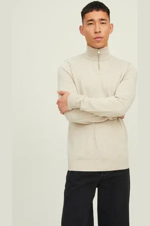 JACK & JONES JACK&JONES JJEEMIL KNIT HALF ZIP NOOS Heren Trui