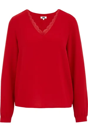WE Fashion Dames blouse met kant