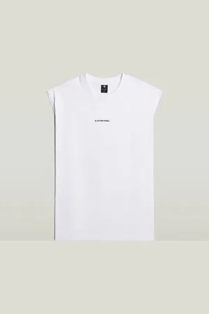 G-Star Boxy Sl Mouwloos T-shirt Wit M Man
