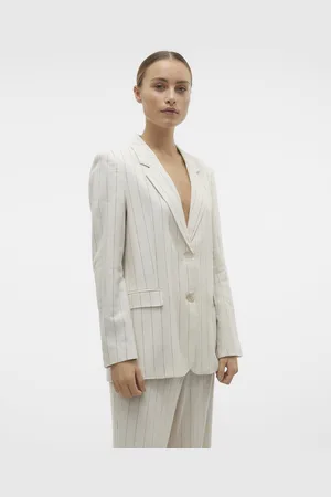 VERO MODA VMMINDY LS LOOSE LINEN BLAZER MIX - Dames - Blazers