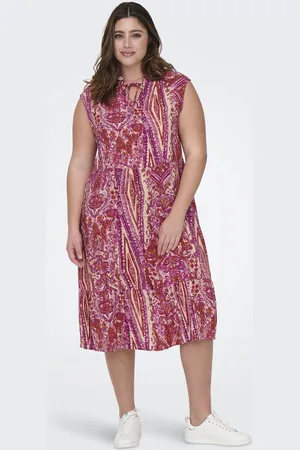ONLY CARNOVA LIFE SL CALF DRESS AOP - Dames - Maxi jurken