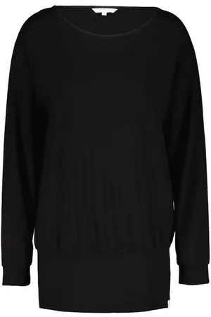 DIDI Dames Long loose tee crew in black maat 38