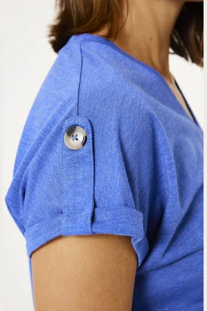 Garcia Dames T-shirt Blauw Korte mouw