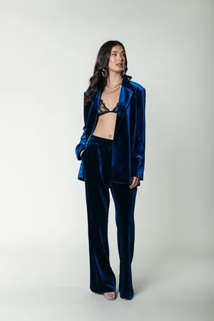 Colourful rebel Jiby Velvet Straight Pants - XL