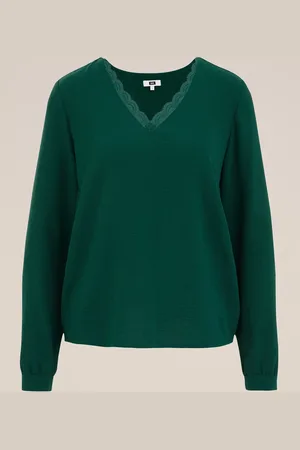 WE Fashion Dames blouse met kant