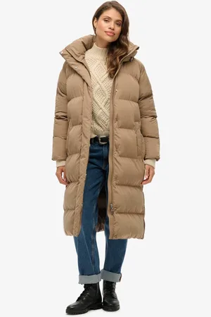 Superdry LONGLINE HOODED PUFFER JACKET Dames Jas